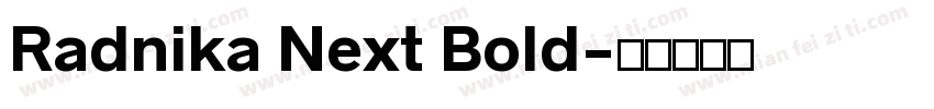 Radnika Next Bold字体转换